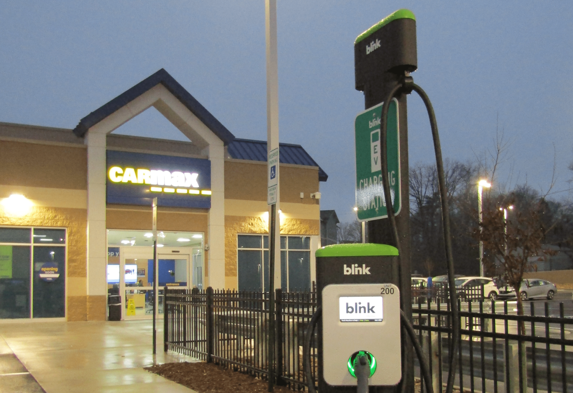 Fountain Electric & Services EV Charging Station installation for commercial businesses.