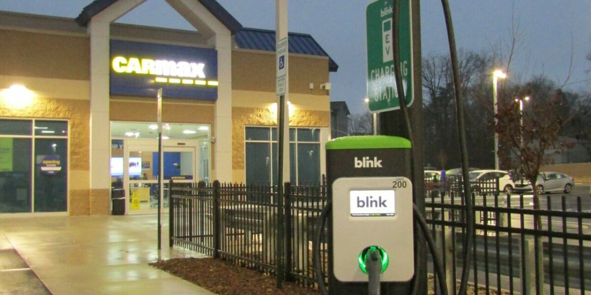 EV Charging Station Carmax Asheville, NC.