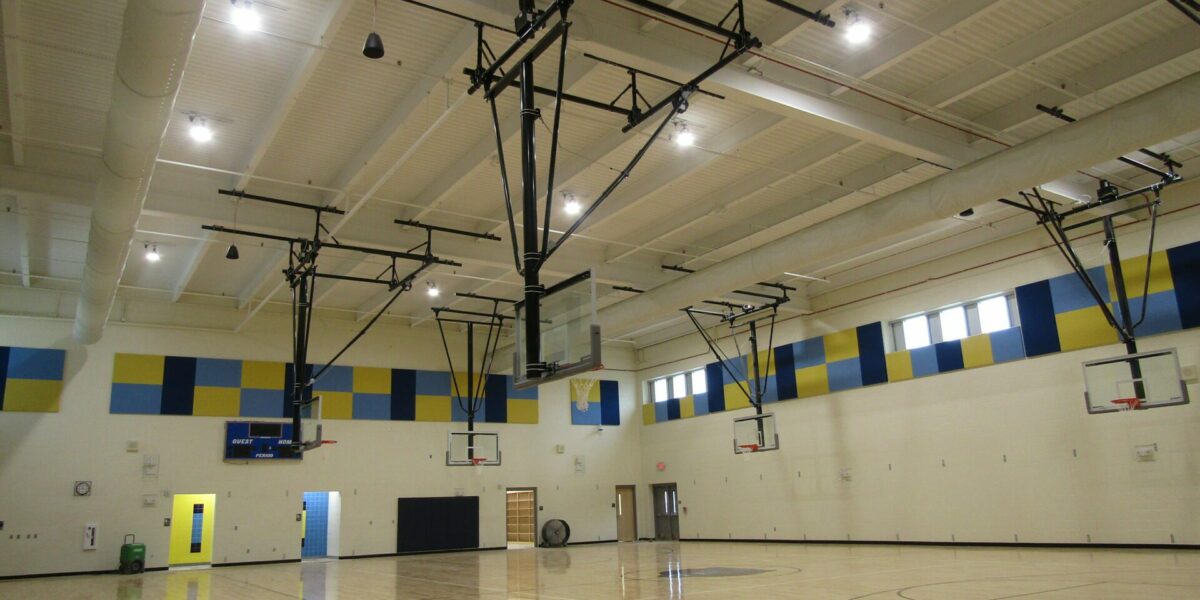 Mt. Island Lake Academy school gym.